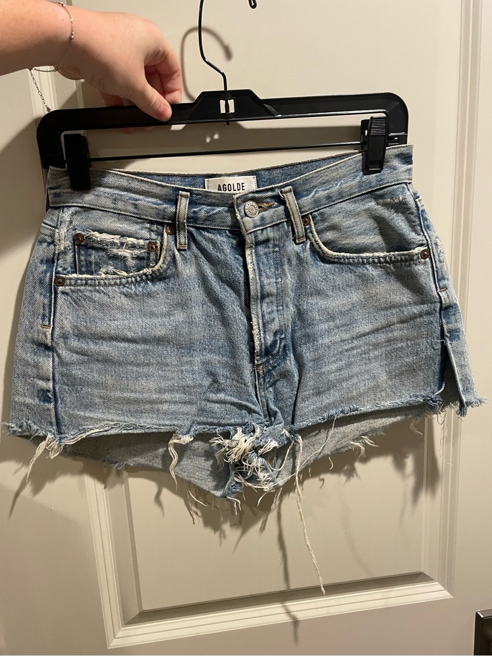Agolde Light Wash Blue Denim Jeans